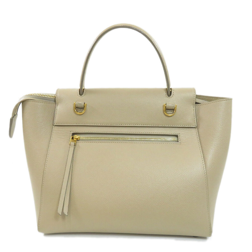 Celine Calfskin Belt Handbag Bag Black